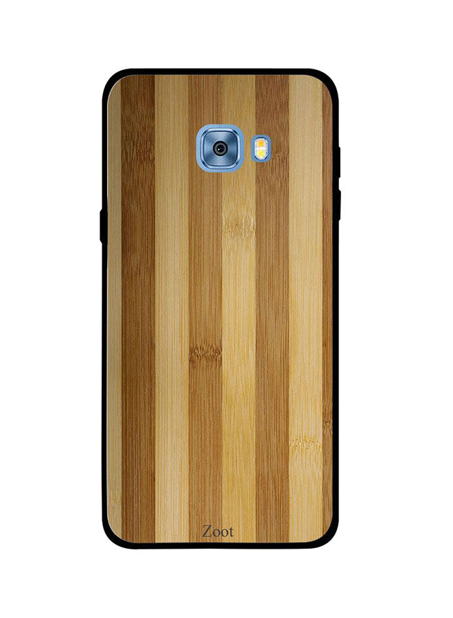 Zoot Wooden Pattern Back Cover For Samsung Galaxy C5 , Brown And Yellow