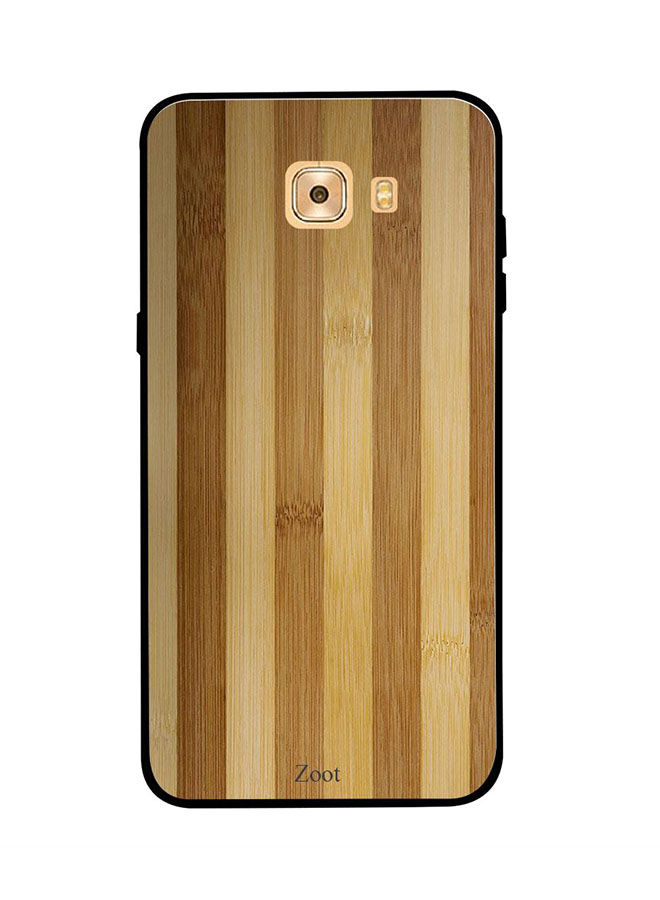 Zoot Brown Yellow Wooden Pattern Back Cover for Samsung Galaxy C9 Pro