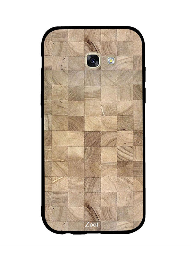 Zoot Square Wooden Pattern Printed Skin For Samsung Galaxy A5 2017 , Brown And Beige