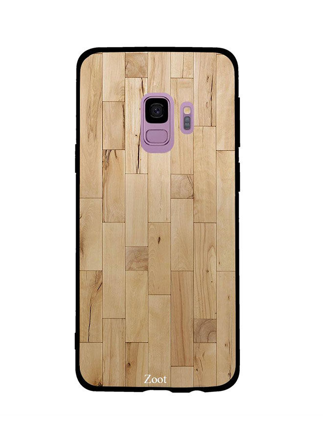 Zoot TPU Beige Wooden Pattern Printed Back Cover For Samsung Galaxy S9