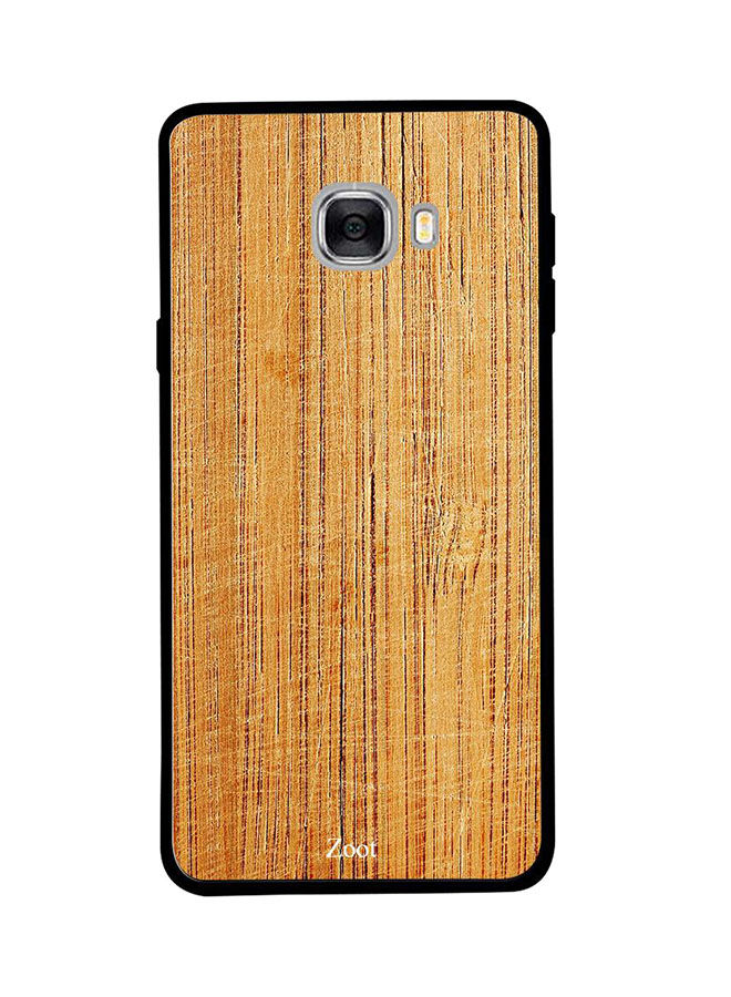 Zoot TPU Yellow Wood Pattern Printed Back Cover For Samsung Galaxy C7