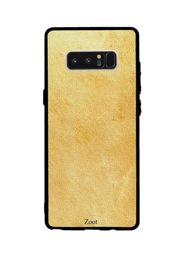 Zoot Leather Pattern Printed Back Cover For Samsung Galaxy Note 8 , Yellow And Beige