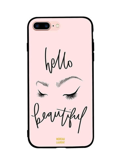Moreau Laurent Hello Beautiful Pattern Back Cover for  iPhone 8 Plus- Black and Pink