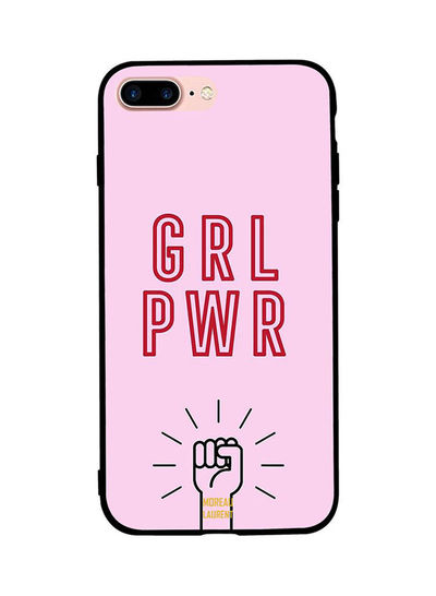 Moreau Laurent Grl Pwr pattern Back Cover for Apple iPhone 7 Plus - Pink