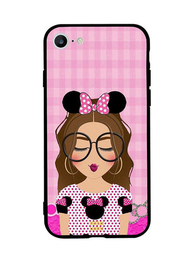 Moreau Laurent Cute Girl  Pink Hair Clip Pattern Back Cover for iPhone 6S- Multi Color
