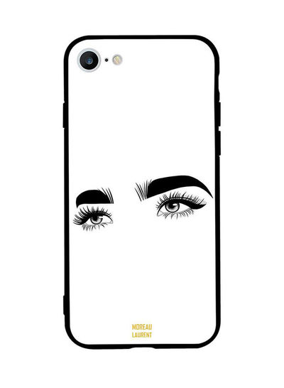 Moreau Laurent Girl Side Look Eyes Pattern Skin for iPhone 6S- White and Black