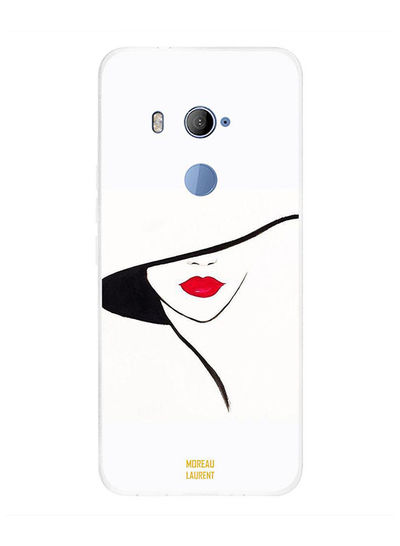 Moreau Laurent TPU Red Lips and Hat Printed Back Cover For HTC U11 Plus