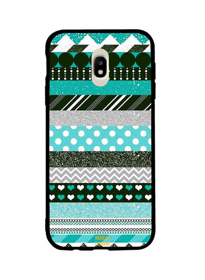Moreau Laurent Green Pattern Back Cover for Samsung Galaxy J7 Pro - Green and Black