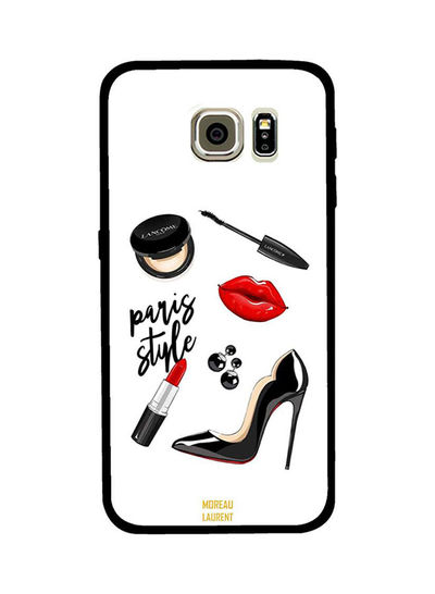 Moreau Laurent Paris Style Makeup pattern Back Cover for Samsung Galaxy S6 - White and Black