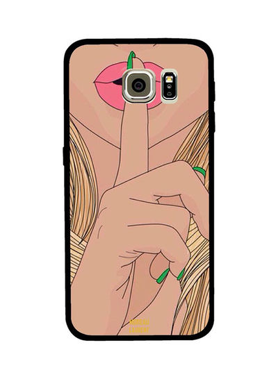 Moreau Laurent Shhhh Green Nails pattern Back Cover for Samsung Galaxy S6 - Multicolor