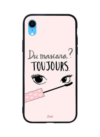 Zoot Du Mascara Toujours pattern Sticker for Apple iPhone XR - Pink and Black