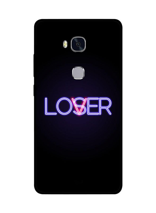 جراب ظهر زووت بطبعة Lover Or Loser لهونر 5X ، اسود وبنفسجي