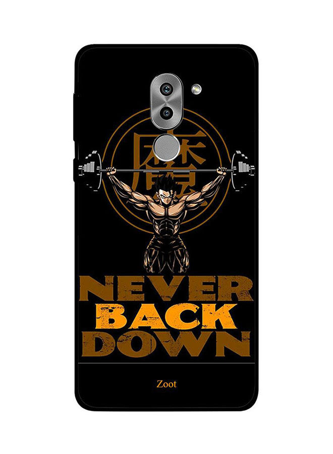 لاصقة زوت بطبعة عبارة Never Back Down لـهواوي هونر 6X