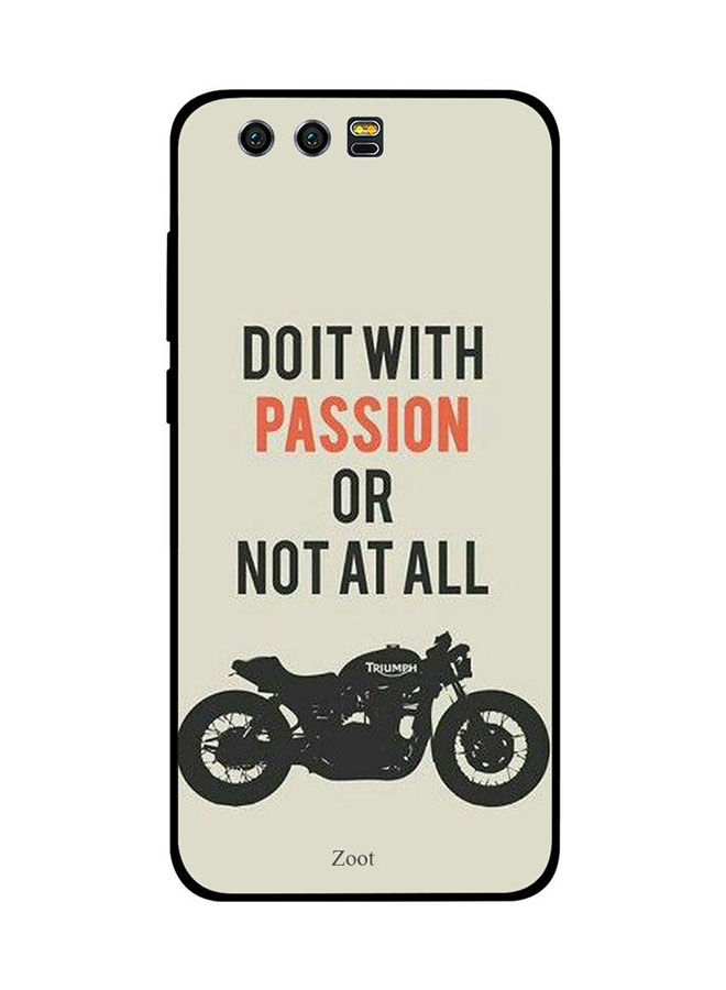 جراب ظهر زوت بطبعة عبارة Do It with Passion Or Not At All لهواوي هونر 9