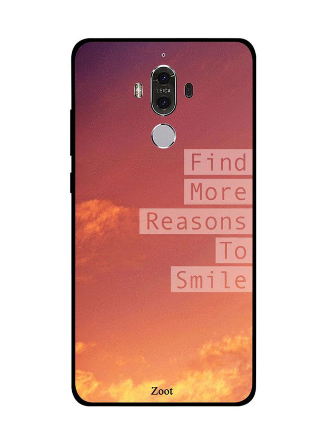 Zoot Find More Reasons To Smile Printed Back Cover For Huawei Mate 9 , Orange