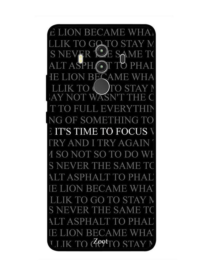 Zoot Time To Focus Printed Back Cover For Huawei Mate 10 Pro , Black And Grey