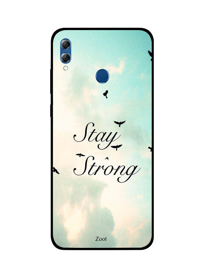 لاصقة زووت بطبعة Stay Strong لهواوي هونور 8X ، متعدد الالوان