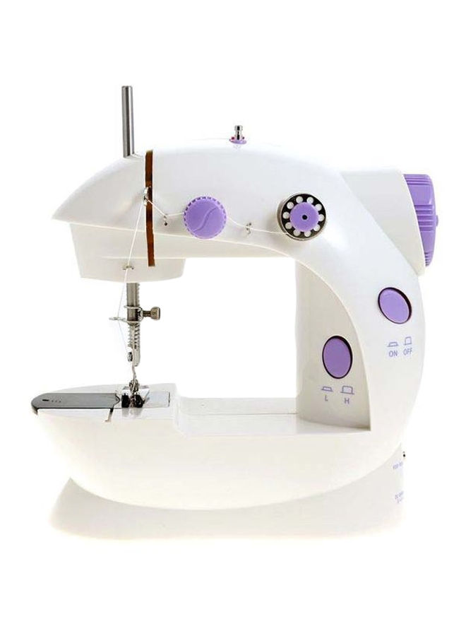 Mini Sewing Machine White and Purple - FHSM-202