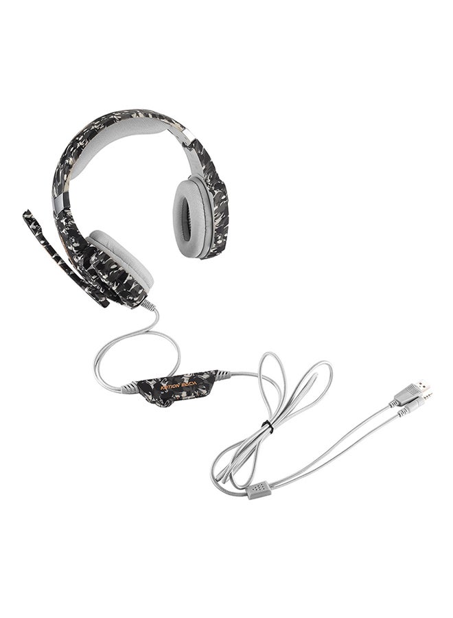 Kotion Each 1V5488 Wired Headset with Microphone for PC PS4 PS5 Xbox Nintendo Switch Volume Control Grey price in Egypt B.TECH