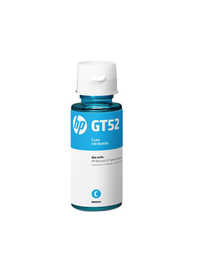 زجاجة حبر اتش بي  GT52 - سماوي