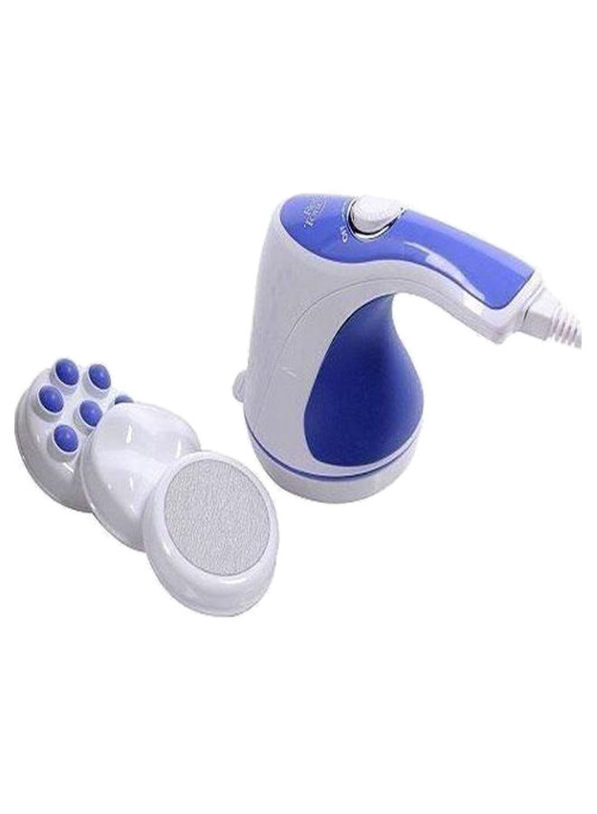 Relax and Spin Tone Portable Body Massager, White and Blue - GHK H23