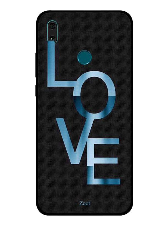 Zoot Love Printed Back Cover For Huawei Y9 2019 , Black And Blue