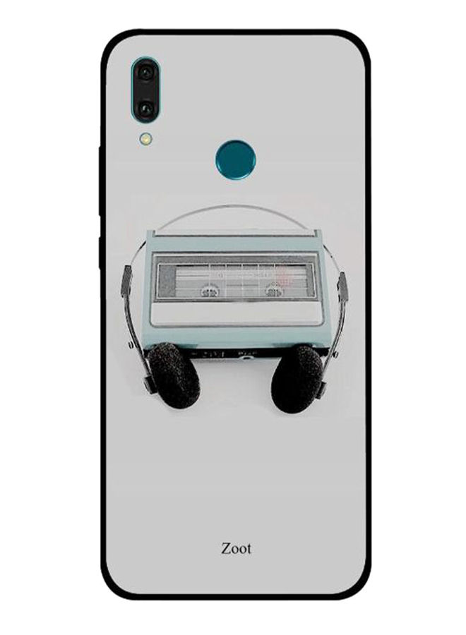 Zoot Cassette Headphones Printed Back Cover For Huawei Y9 2019 , Multi Color