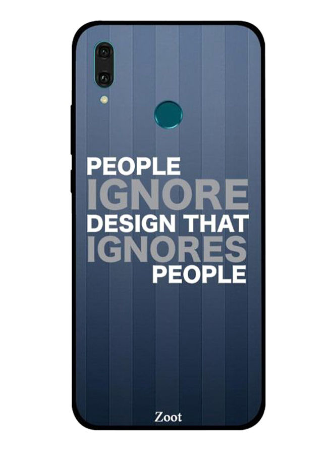 Zoot People Ignore Pattern Back Cover for Huawei Y9 2019