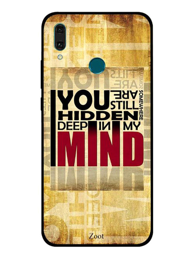Zoot You Are Hidden In My Mind Printed Back Cover For Huawei Y9 2019 , Multi Color