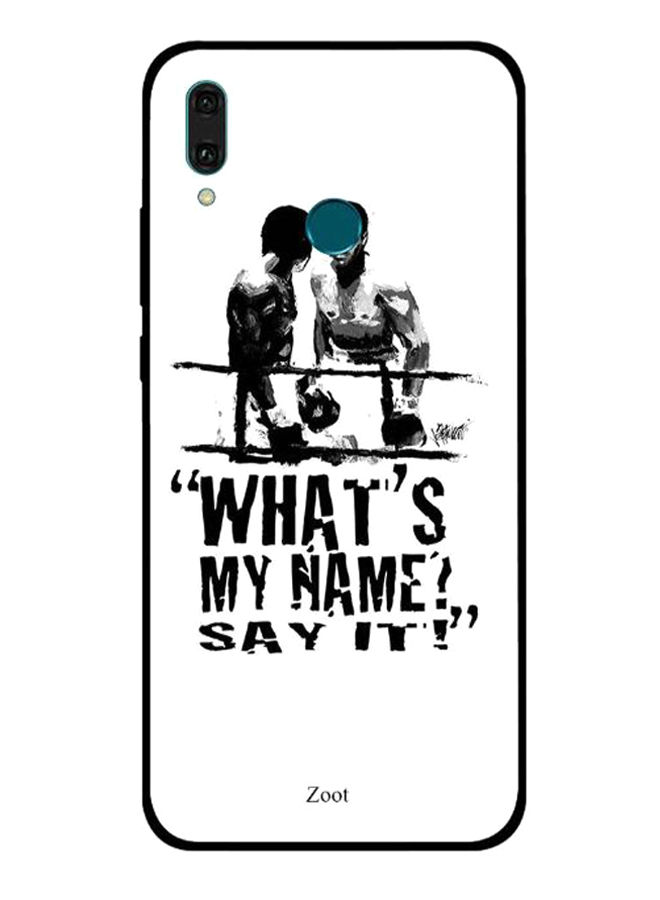 Zoot My Name Say It Pattern Back Cover for Huawei Y9 2019