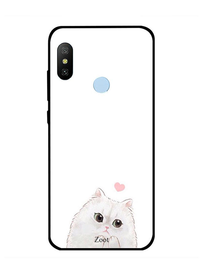 Zoot Cat Love Printed Back Cover For Xiaomi Redmi Note 6 Pro , White