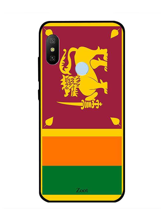 Zoot Sri Lanka Flag Printed Back Cover For Xiaomi Redmi Note 6 Pro , Multi Color