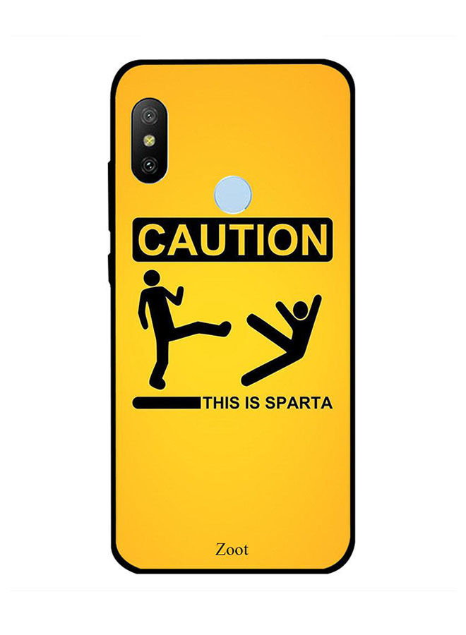 Zoot This Is Sparta Printed Skin For Xiaomi Mi A2 , Yellow And Black