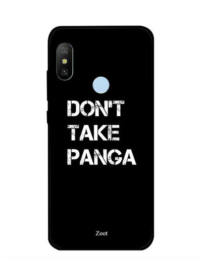 Zoot Dont Take Panga Pattern Back Cover for Xiaomi Mi A2 - Black
