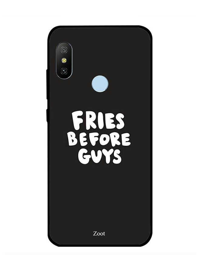 Zoot Fries Before Guys Printed Back Cover For Xiaomi Mi A2 , Black And White