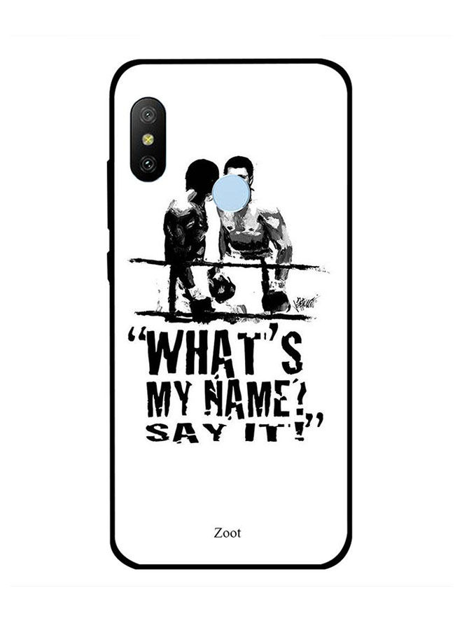 Zoot What'S My Name? Say It! Printed Skin For Xiaomi Mi A2 , White And Black