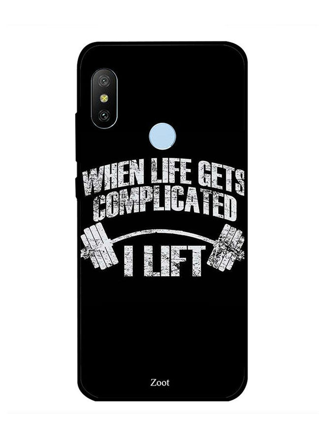 Zoot I Lift Printed Back Cover For Xiaomi Mi A2 , Black And White