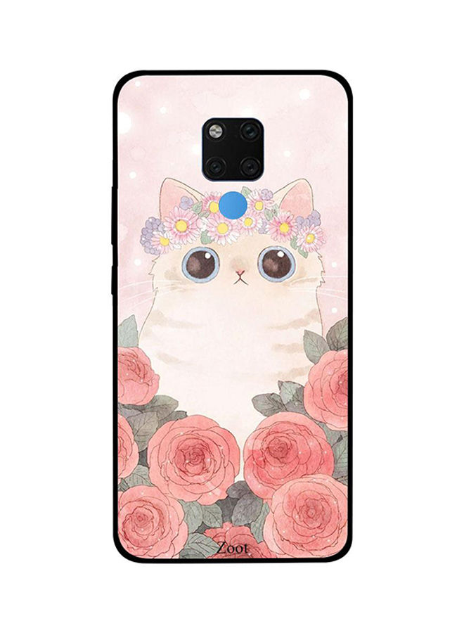 Zoot TPU Cat and Roses Printed Back Cover For Huawei Mate 20 X