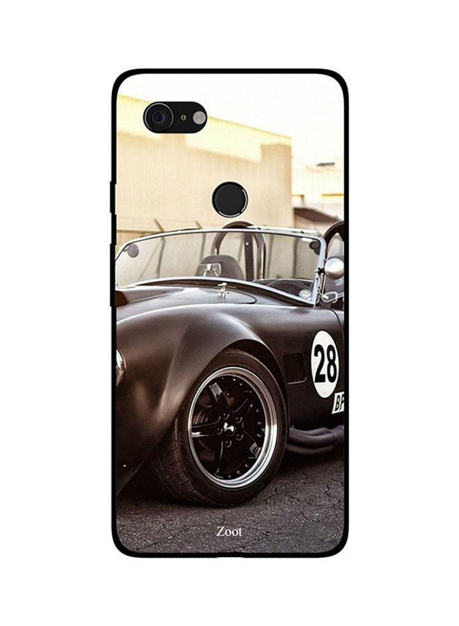 Zoot Black Racer Printed Back Cover For Google Pixel 3