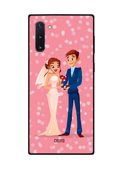 Cielito Couple Getting Married Pattern Back Cover forSamsung Galaxy Note 10- Multi Color
