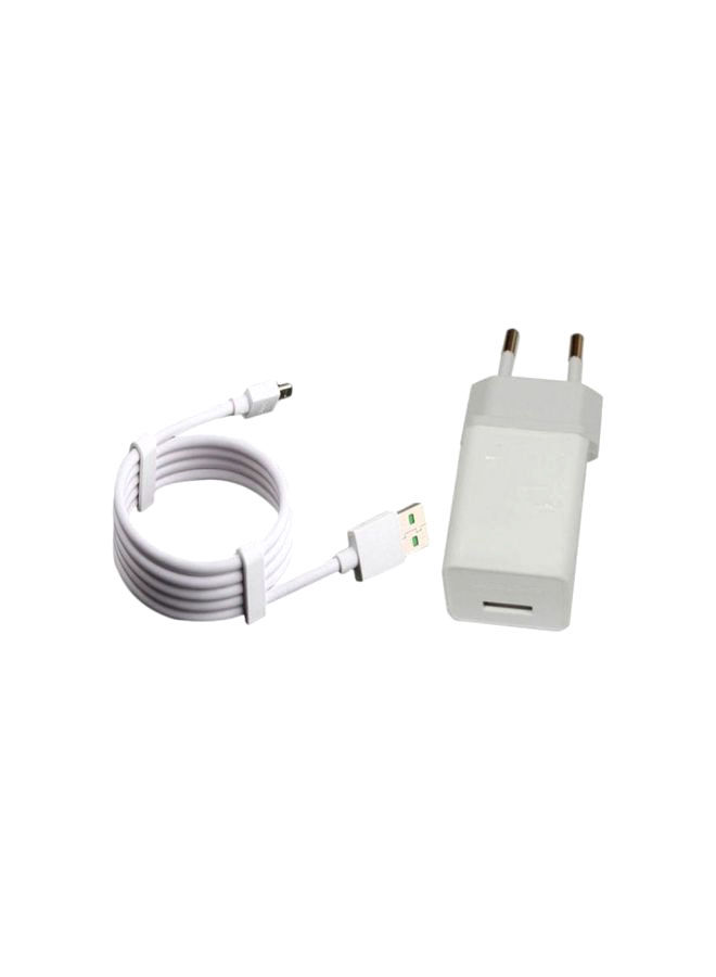 Oppo Vooc Fast Wall Charger With Micro USB Cable , White