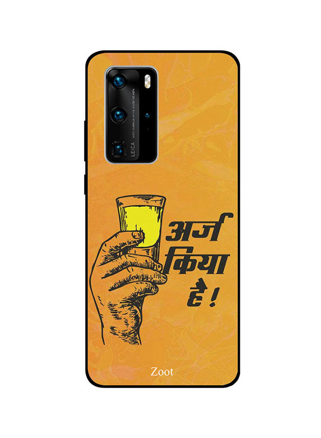 Zoot Have A Drink Printed Back Cover For Huawei P40 Pro , Orange And Multi Color