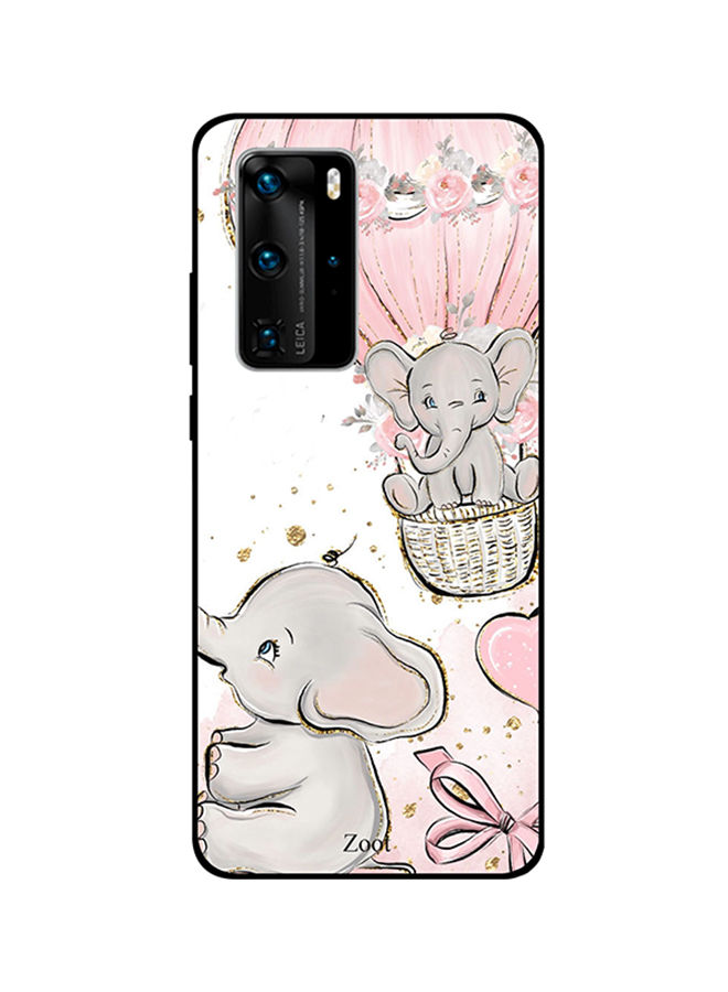 Zoot Baby Elephant Printed Back Cover For Huawei P40 Pro , Multi Color