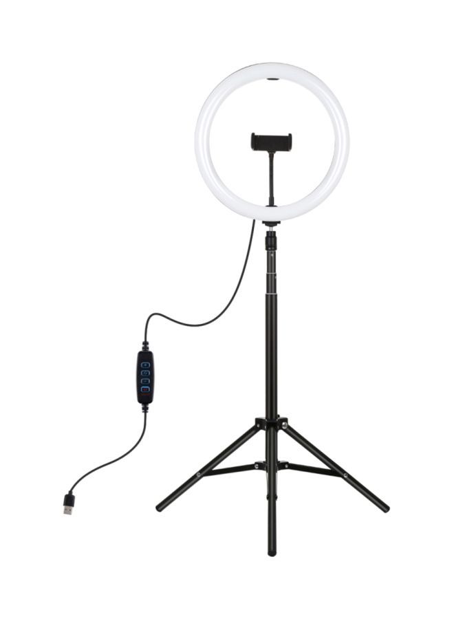 Photography Ring Light with Tripod Stand for Smartphones- Black