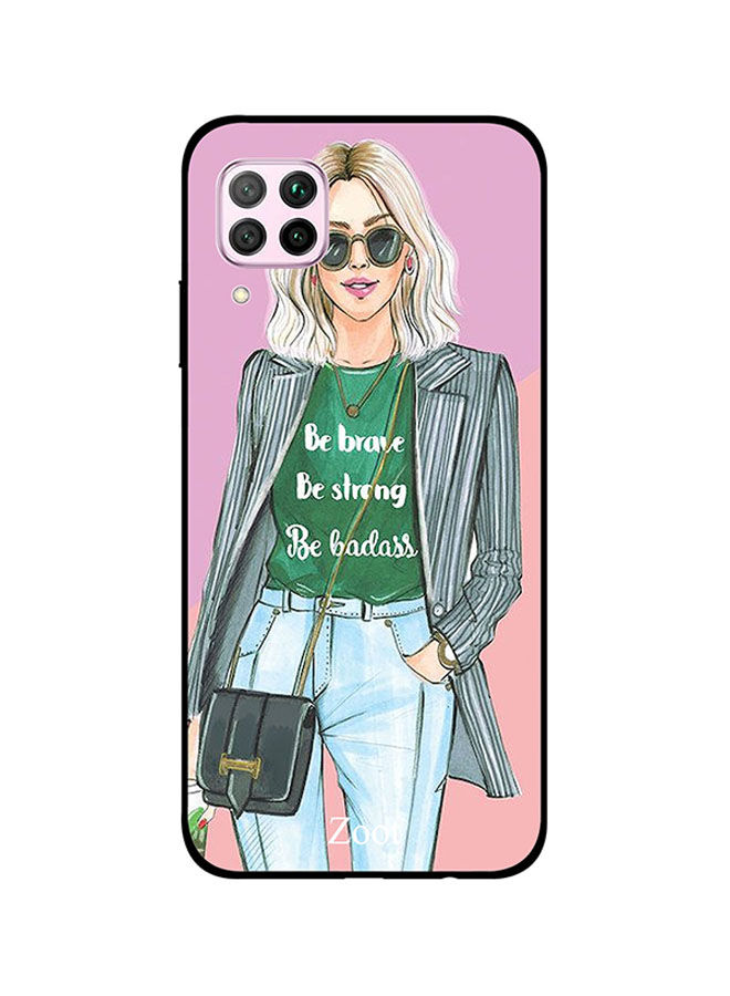 Zoot Be Brave Be Strong Printed Back Cover For Huawei Nova 7I , Multi Color