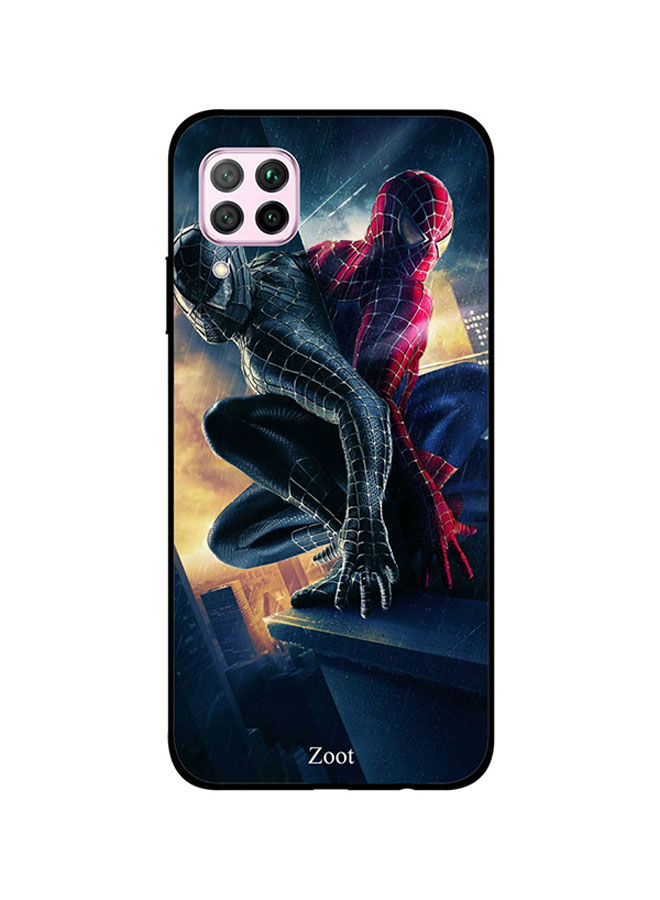 Zoot Black and Red Spiderman Pattern Back Cover for Huawei Nova 7i