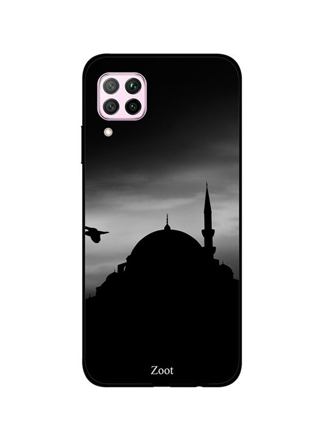 Zoot Mosque Back Cover For Huawei Nova 7I , Black And Grey