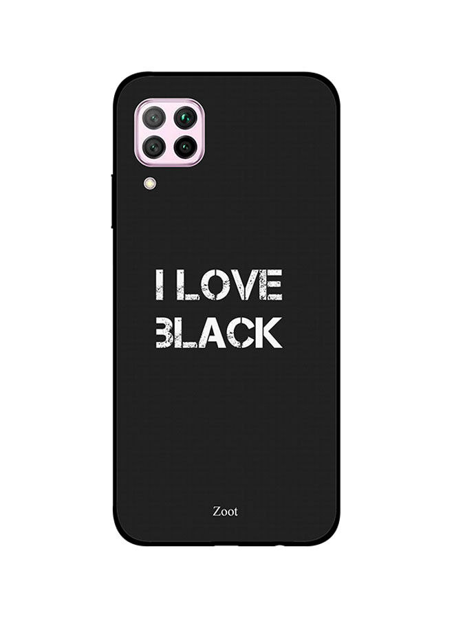 Zoot TPU I Love Black Printed Skin For Huawei nova 7i