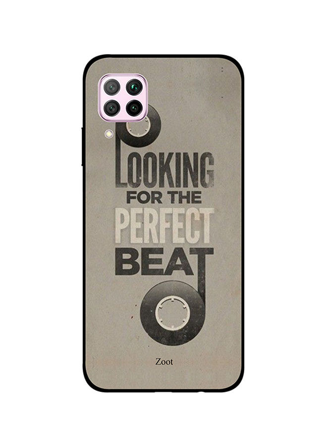 Zoot Looking For Perfect Beat Printed Back Cover for Huawei Nova 7i, Grey and Black
