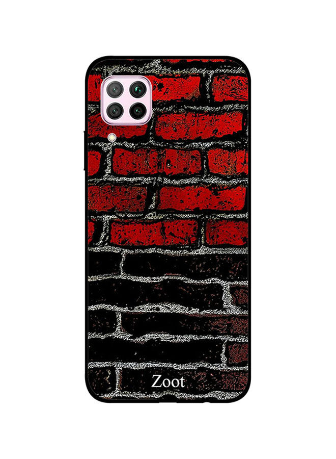 Zoot Red And Black Wall Printed Back Cover For Huawei Nova 7I , Multi Color